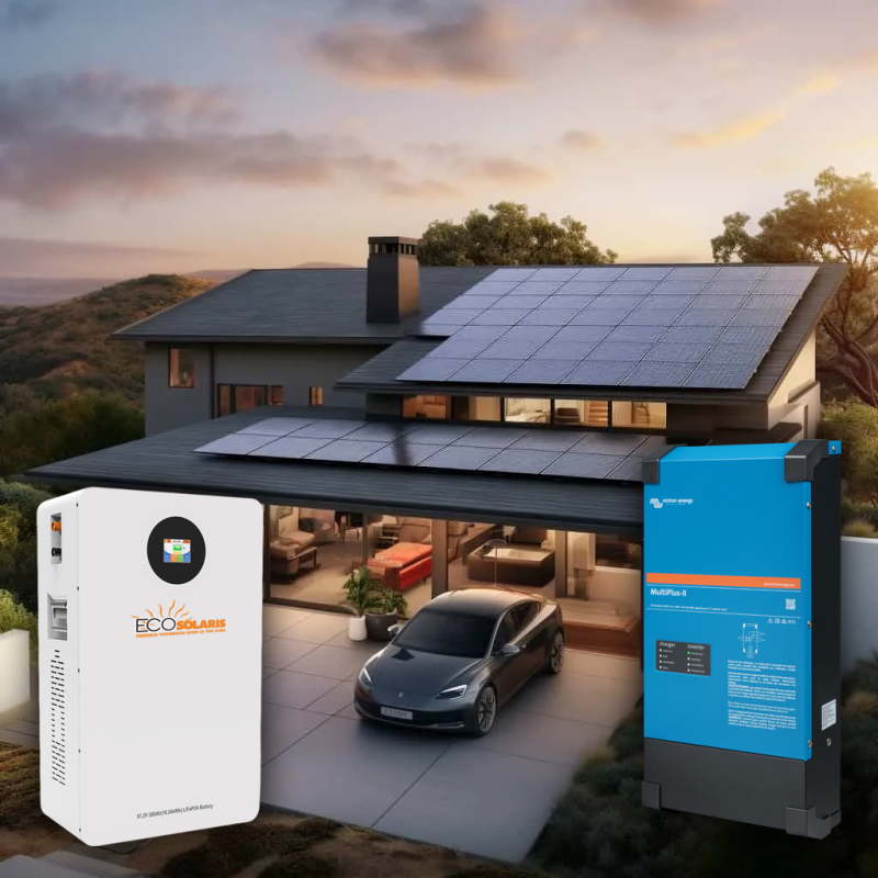 Kit solar fotovoltaic monofazat 3kw Victron Energy + acumulator lifepo4 5kWh Kit solar fotovoltaic monofazat 3kw Victron Energy + acumulator lifepo4 5kWh - Panouri Fotovoltaice