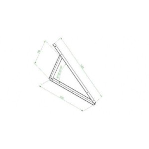 Triunghi profil aluminiu 45 grade Triunghi profil aluminiu 45 grade - Panouri Fotovoltaice