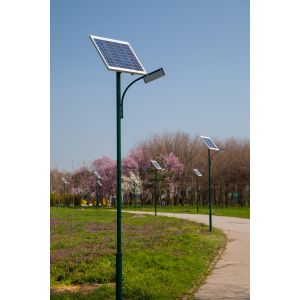 Stalp solar  4m cu lampa led 20W - Panouri Fotovoltaice