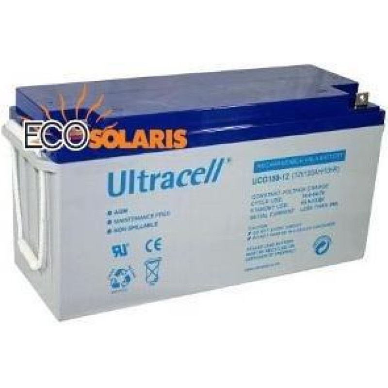 Baterie Ultracell UCG 150Ah 12V GEL Deep Cycle Baterie Ultracell UCG 150Ah 12V GEL Deep Cycle - Panouri Fotovoltaice
