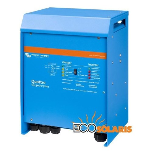 Invertor Victron Quattro 12V 3000VA 120/50-50 - Panouri Fotovoltaice