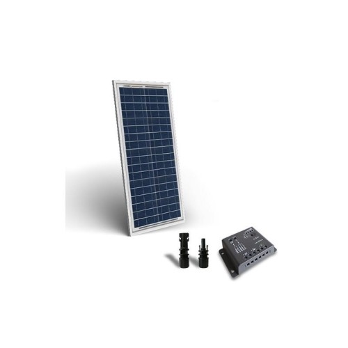 KIT SOLAR BASE 30W 12V PANOU SOLAR CONTROLER 12V 4A PWM - Panouri Fotovoltaice
