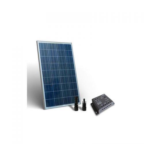 KIT SOLAR  BASE 80W PANOU SOLAR  CONTROLER 12V 5A - PWM - Panouri Fotovoltaice