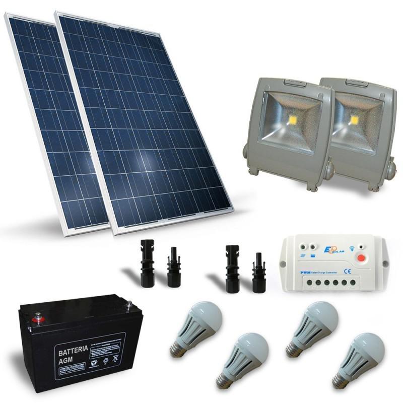 KIT SOLAR FOTOVOLTAIC PENTRU ILUMINAT 12V 400W / 2400W zi KIT SOLAR FOTOVOLTAIC PENTRU ILUMINAT 12V 400W / 2400W zi - Panouri Fotovoltaice