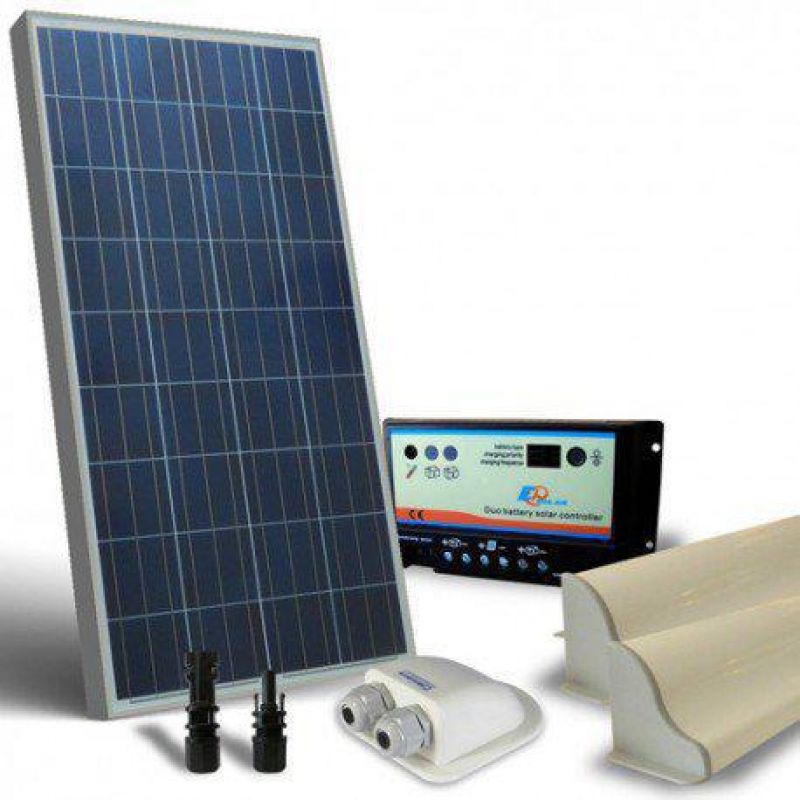 KIT SOLAR FOTOVOLTAIC RULOTA 12V 100W/600W zi BASE - Panouri Fotovoltaice