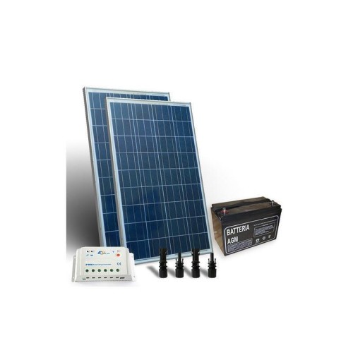 KIT SOLAR PRO 300W 12V PANOU SOLAR CONTROLER 20A-PWM BATERIE 120AH - Panouri Fotovoltaice
