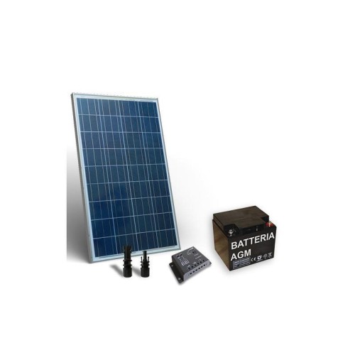 KIT SOLAR PRO 80W 12V PANOU SOLAR CONTROLER 4A-PWM BATERIE 40A 12V - Panouri Fotovoltaice