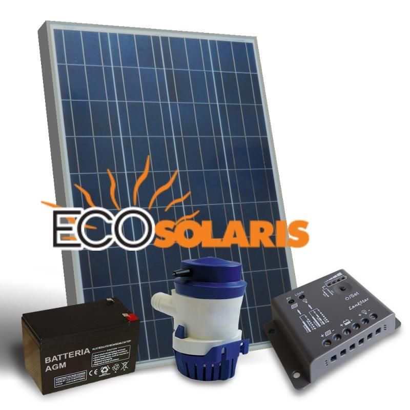Kit Solar fotovoltaic recirculare apa 24L/M 12V 30W mono - Panouri Fotovoltaice