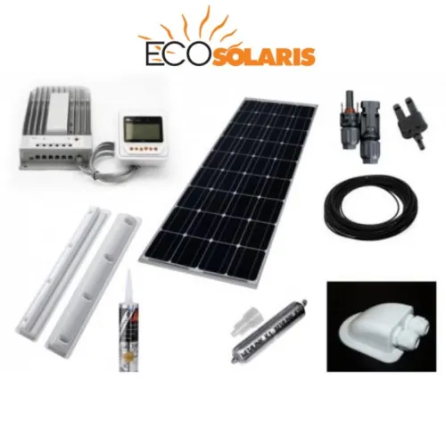 Kit complet fotovoltaic rulota 200W mono (1200W/zi) - Panouri Fotovoltaice