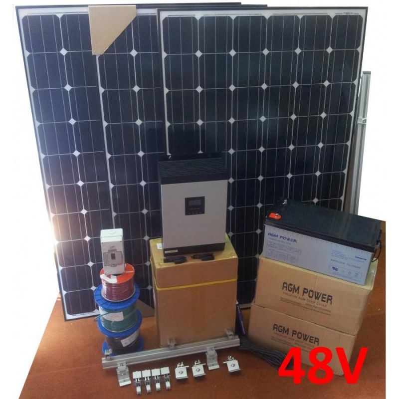 Sistem Solar Fotovoltaic Hibrid Off-Grid LG Mono 4000Wp 48V 20Kw/zi - Panouri Fotovoltaice
