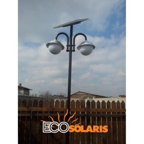Stalp de iluminat solar 2x7w (independent) - Panouri Fotovoltaice