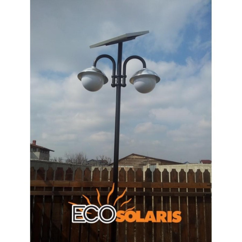 Stalp de iluminat solar 2x7w (independent) Stalp de iluminat solar 2x7w (independent) - Panouri Fotovoltaice