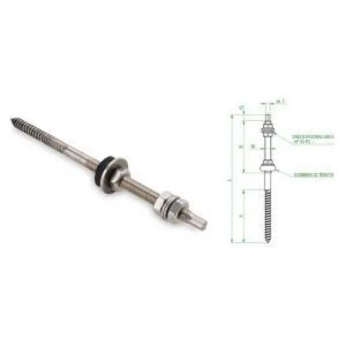 Surub auto-filet din otel pentru lemn - M12x300mm