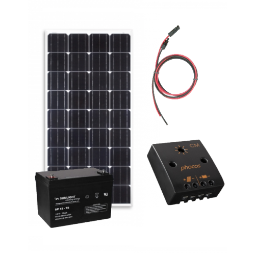 Kit solar fotovoltaic Off-Grid 260W/12V 1300W/zi - Panouri Fotovoltaice
