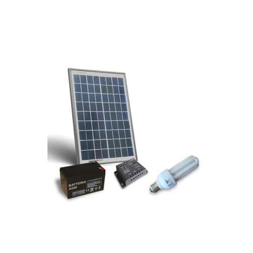 Kit solar fotovoltaic pentru iluminat interior LED 12V 20W
