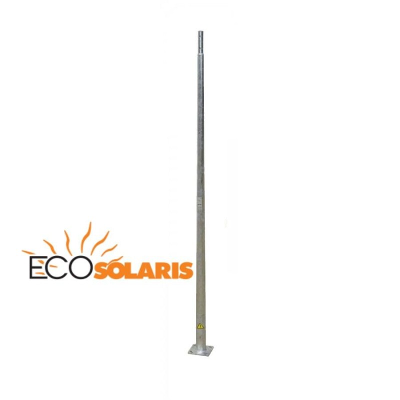 Stalp galvanizat octagonal 6M Stalp galvanizat octagonal 6M - Panouri Fotovoltaice